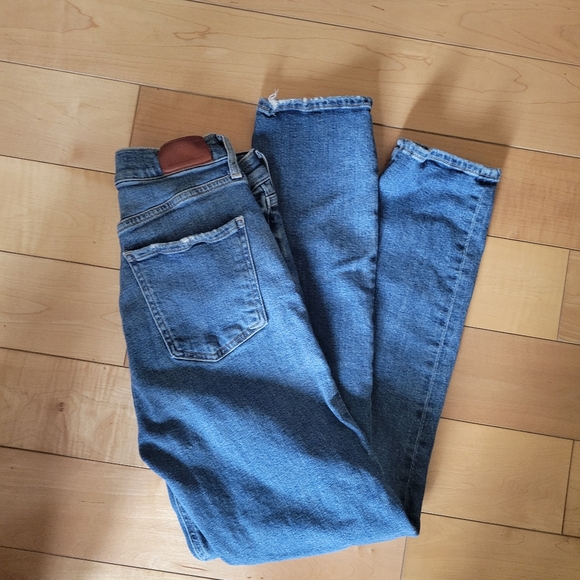 Citizens of Humanity Charlotte Skinny Jeans 25 Frayed Hem Medium Wash Denim - Picture 3 of 7